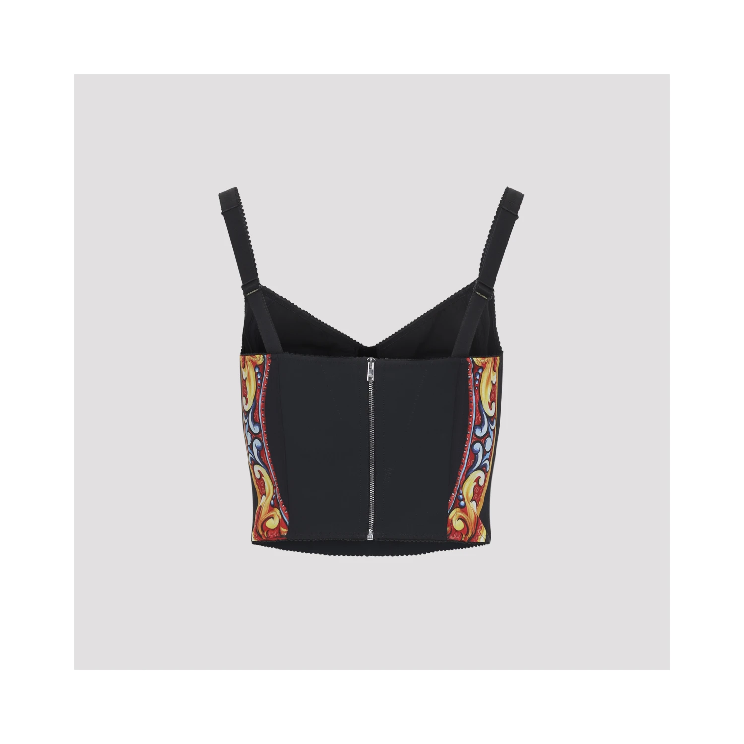 Dolce & Gabbana Charmeuse Carretto Top