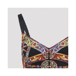 Dolce & Gabbana Charmeuse Carretto Top