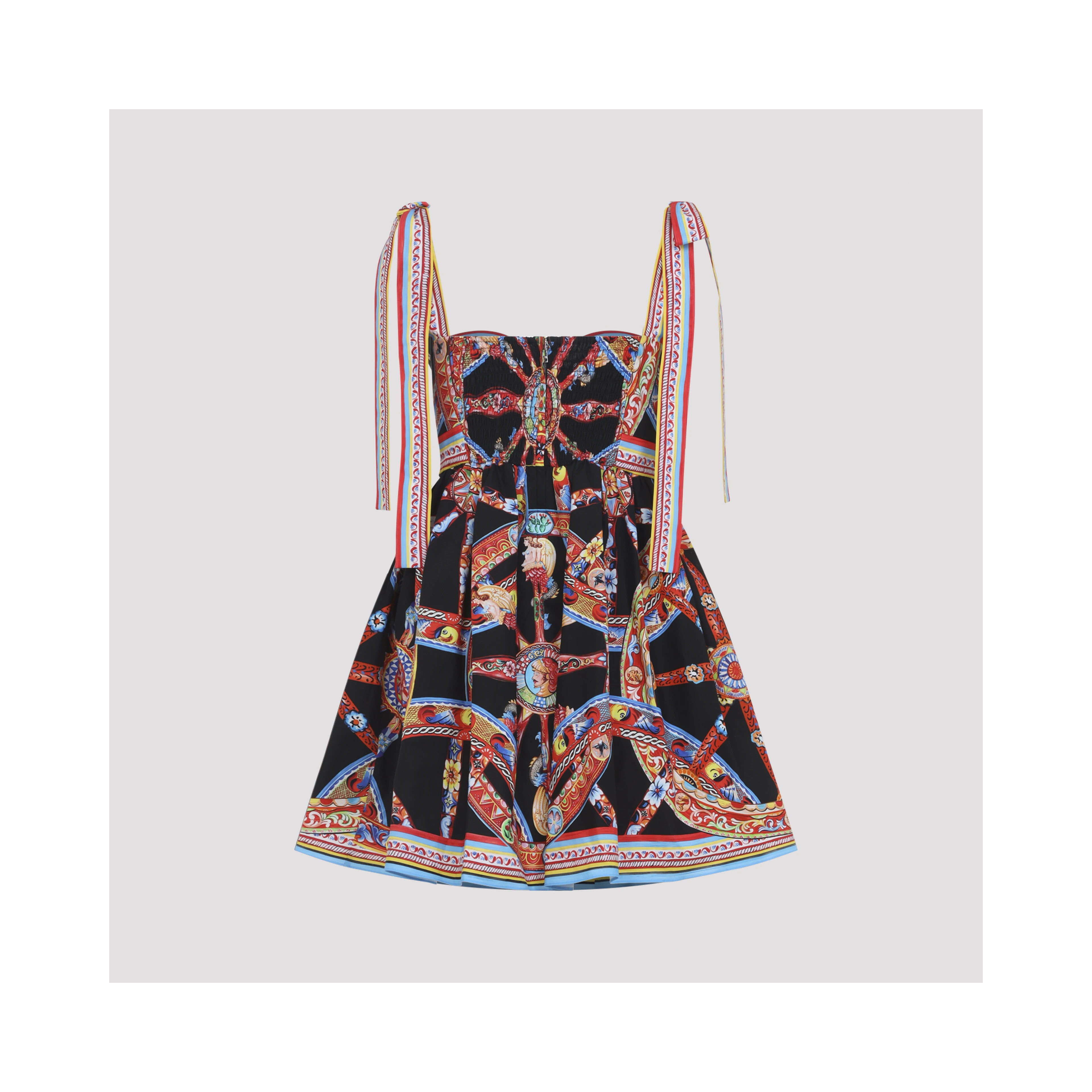 Dolce & Gabbana Popeline Carretto Mini Dress