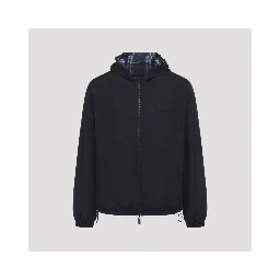 Burberry Check Newport Reversible Hooded Jacket