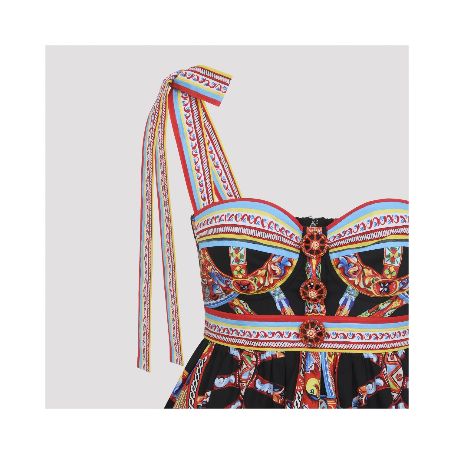 Dolce & Gabbana Popeline Carretto Mini Dress