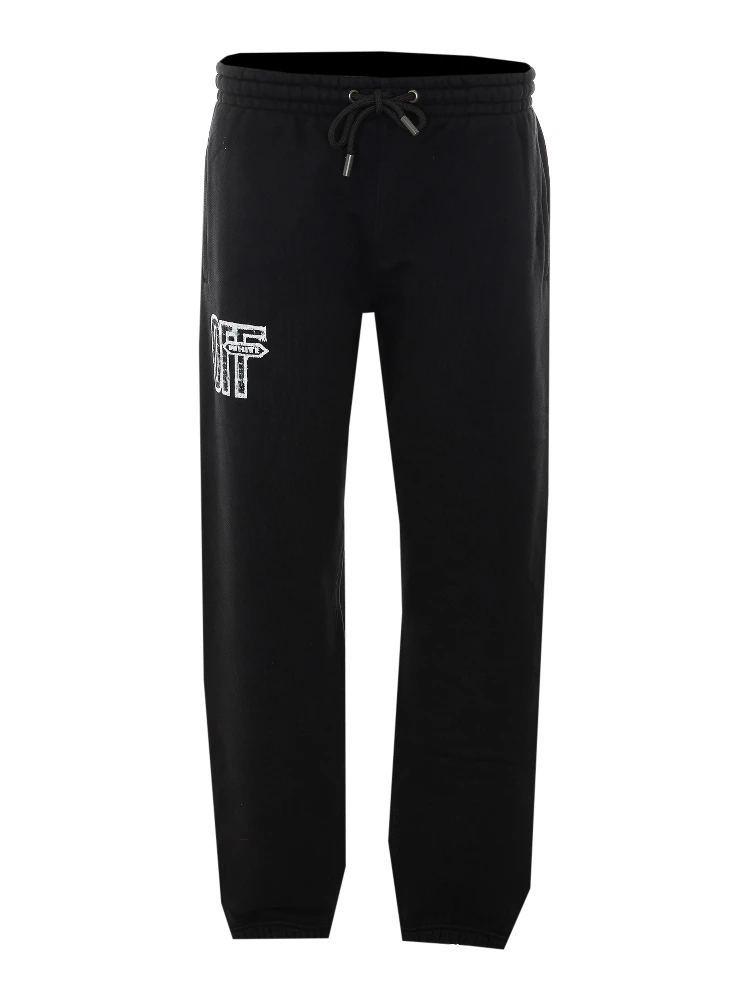 Off White Trousers Black