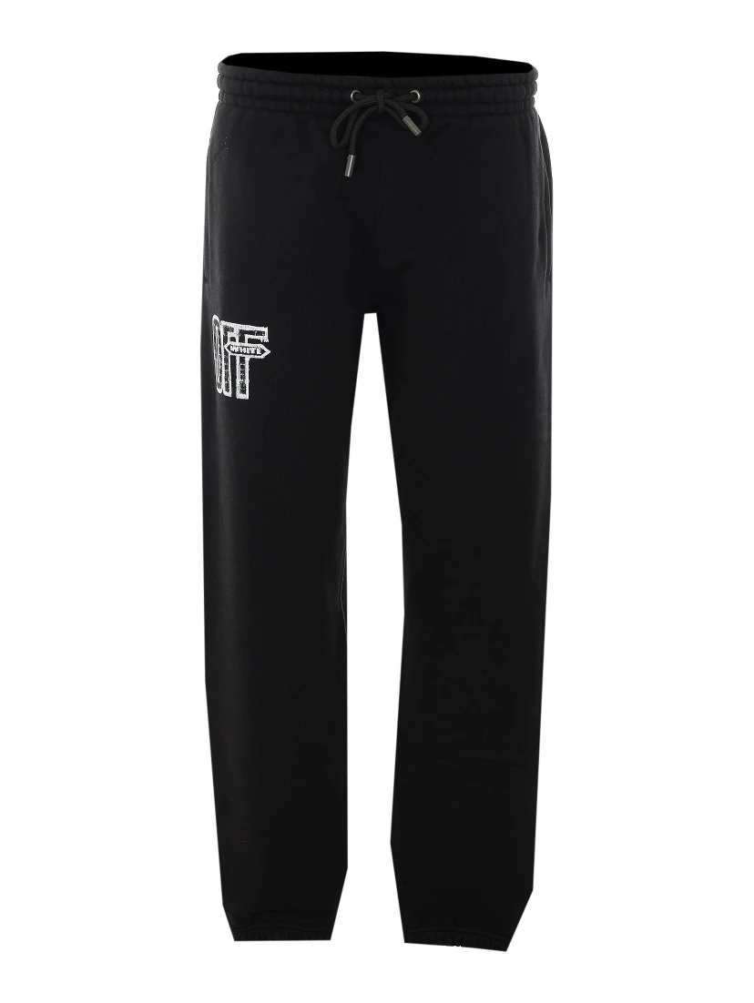 Off White Trousers Black