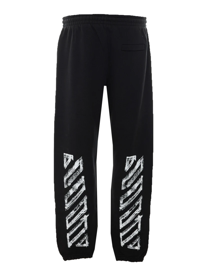 Off White Trousers Black