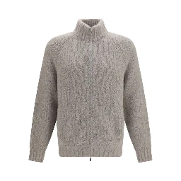 Gray Cashmere Cardigan