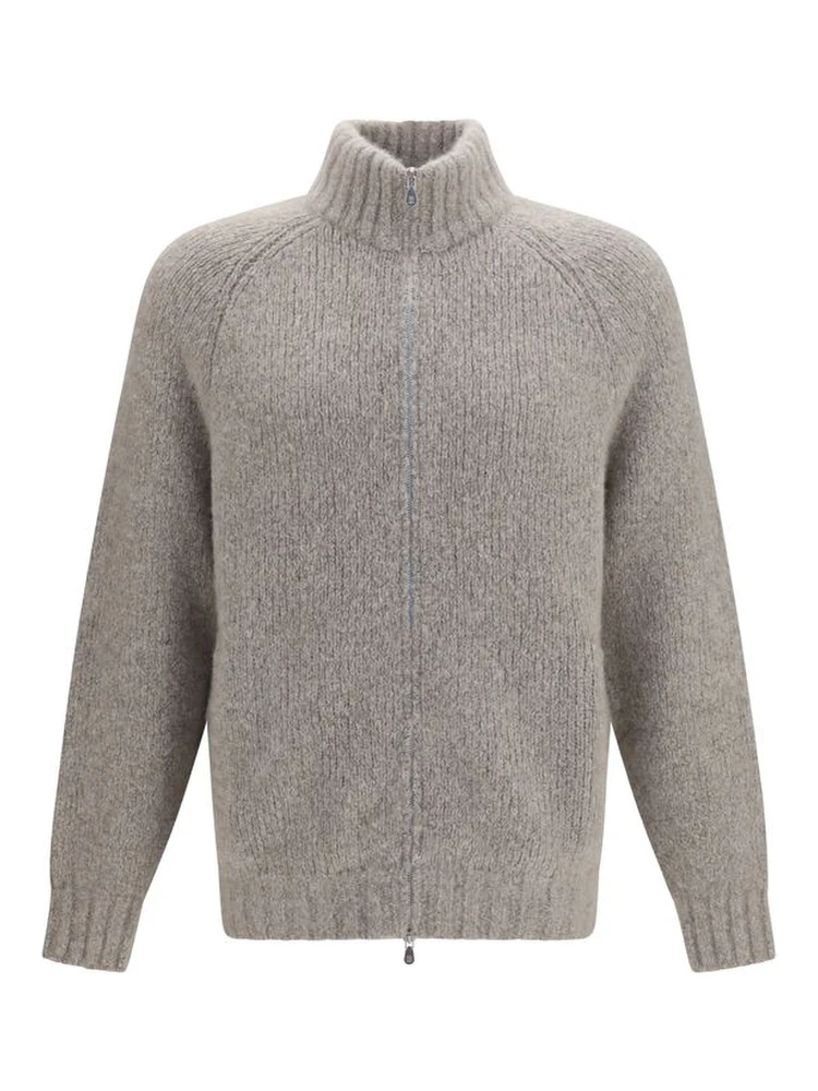 Gray Cashmere Cardigan