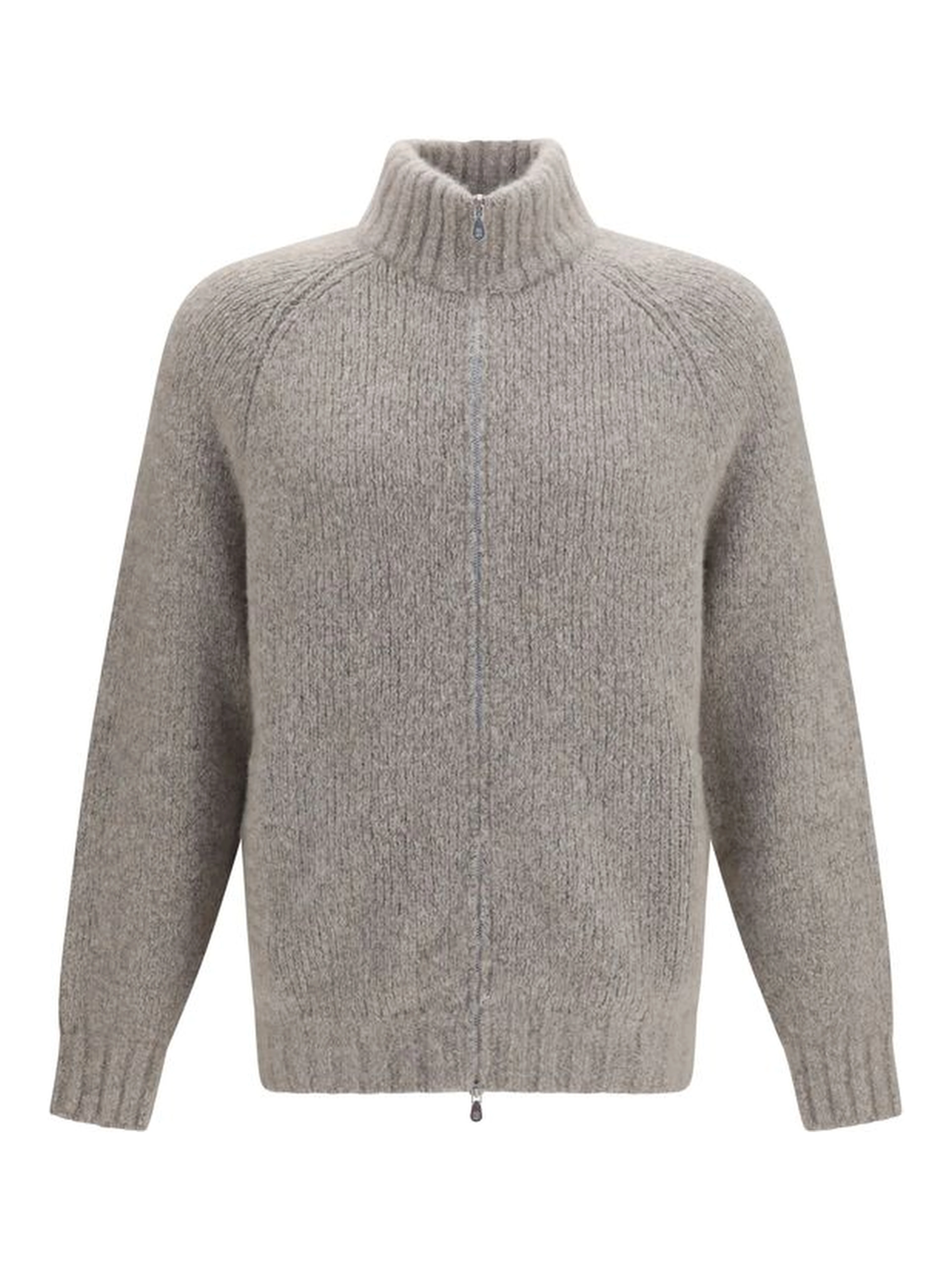 Gray Cashmere Cardigan