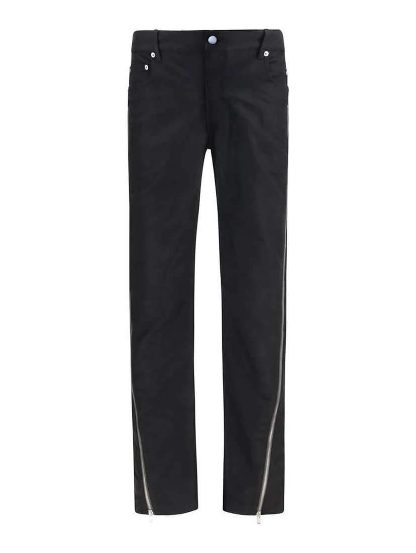 Black Wool Oves Aries Straight-Leg Jeans