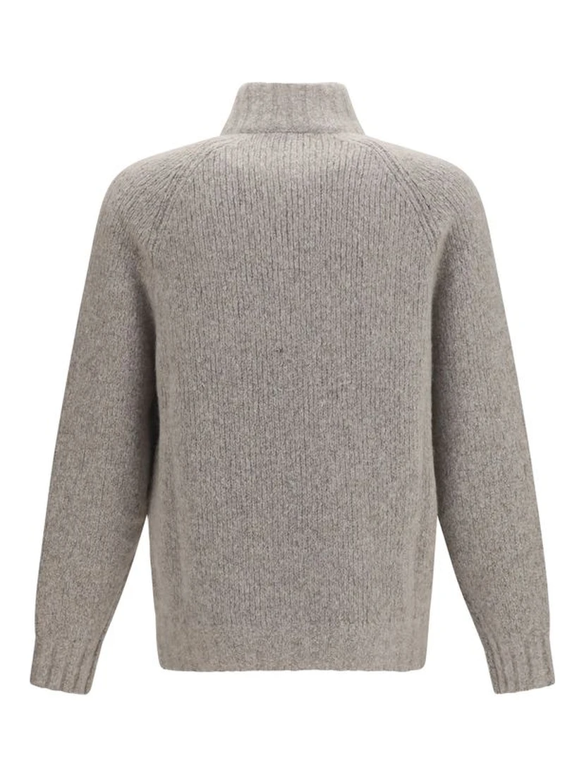 Gray Cashmere Cardigan