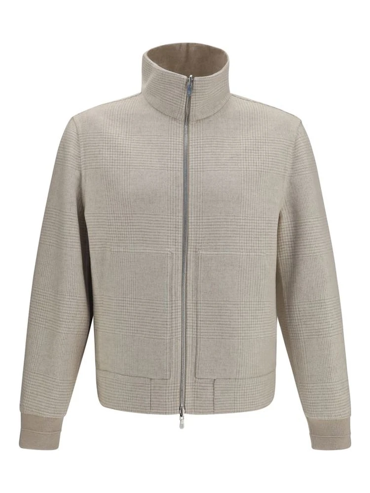 Beige Cashmere Full-Length Jacket