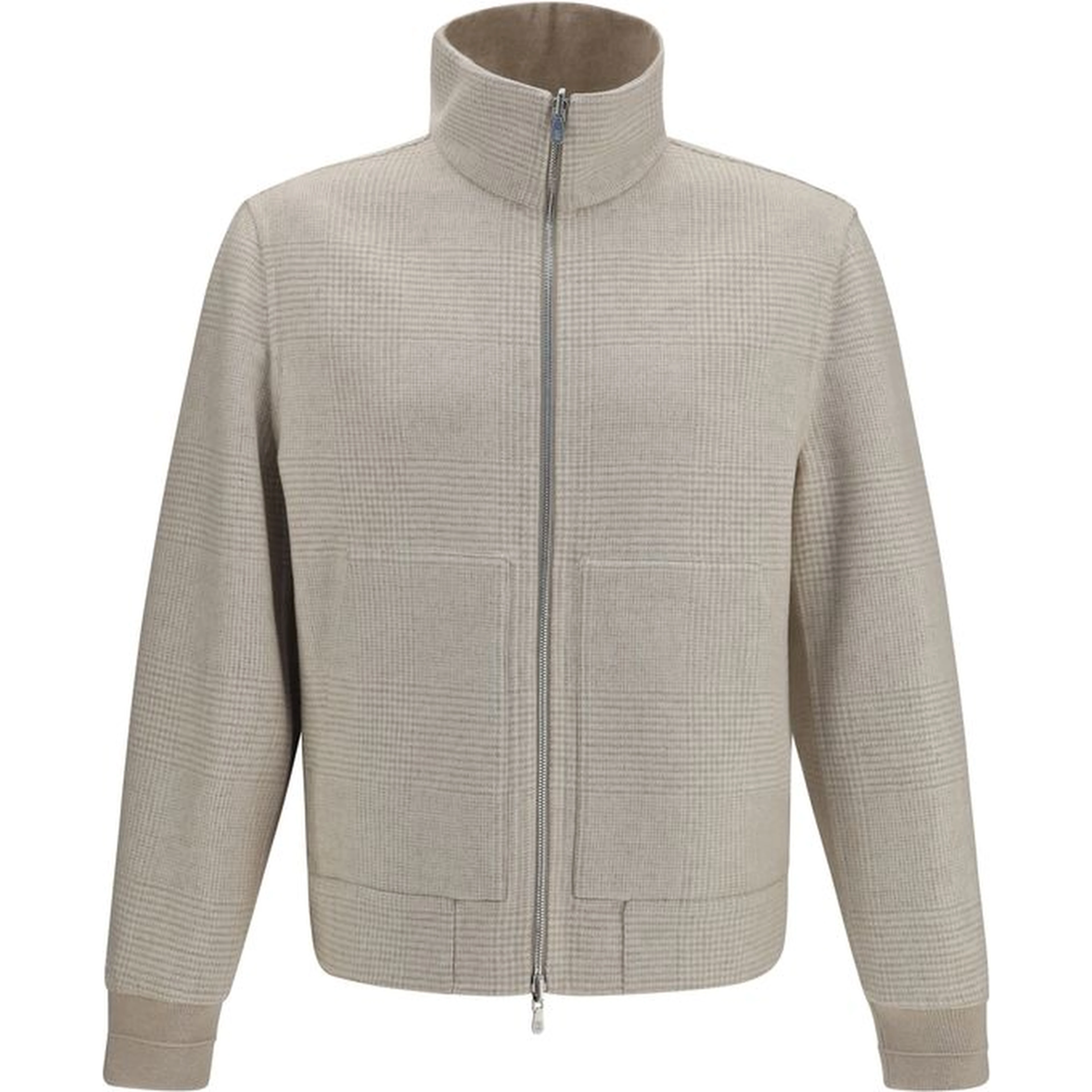 Beige Cashmere Full-Length Jacket