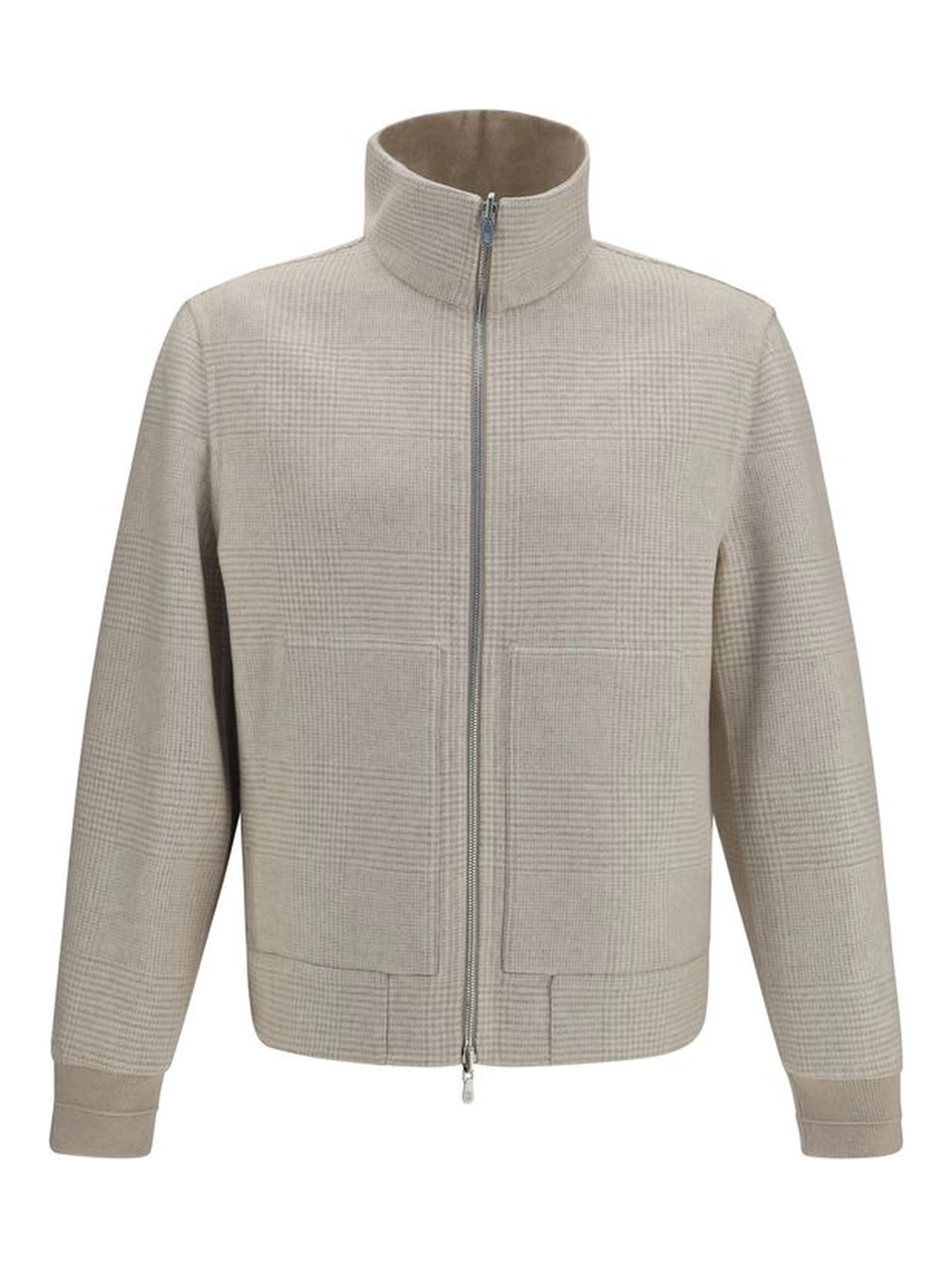 Beige Cashmere Full-Length Jacket
