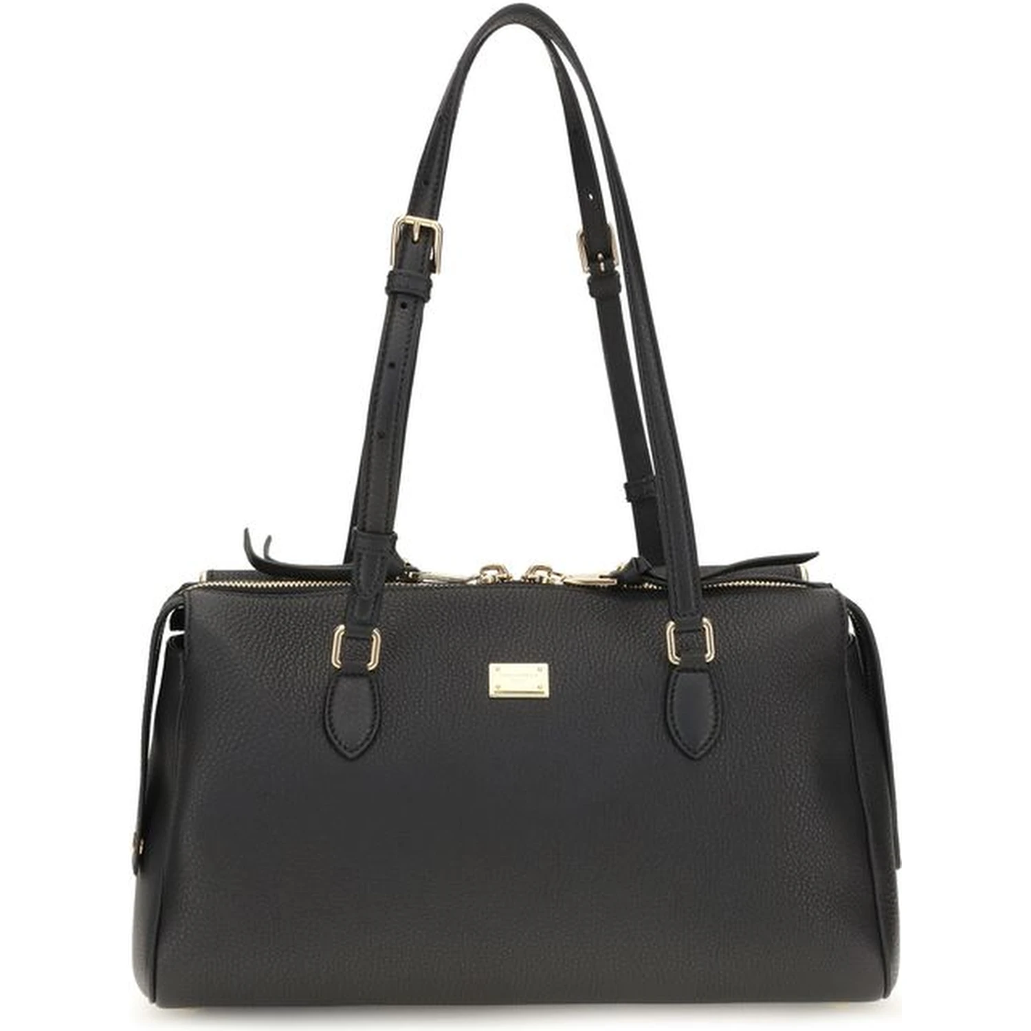 Black Calf Leather Bos Taurus Shoulder Bag