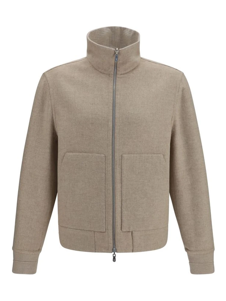 Beige Cashmere Full-Length Jacket alternative