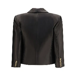 Black Lamb Ovis Aries Aries Leather Jacket
