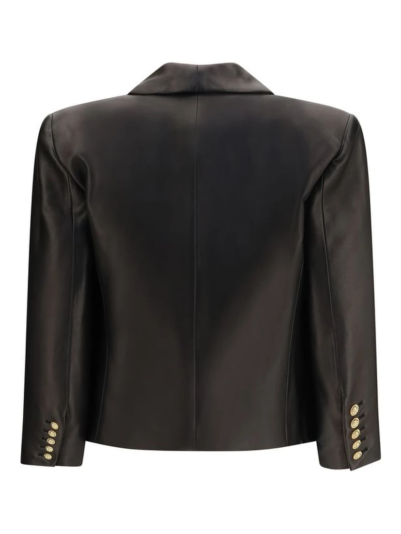 Black Lamb Ovis Aries Aries Leather Jacket