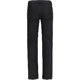 Black Wool Oves Aries Straight-Leg Jeans