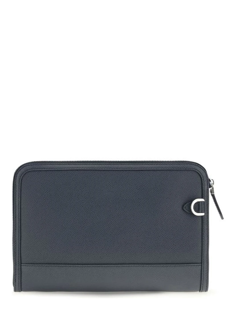 Blue Calf Leather Bos Taurus Wallet