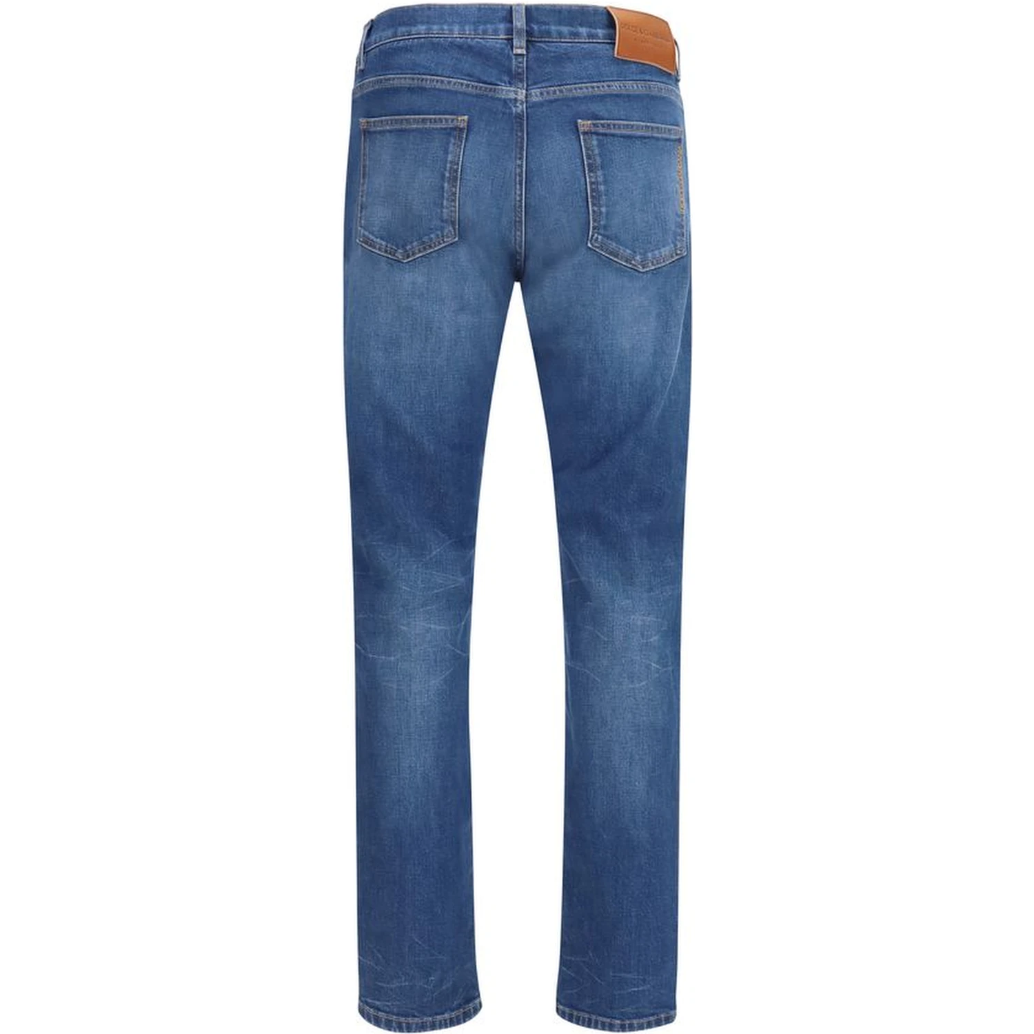 Blue Cotton Slim Fit Jeans