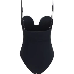 Black Polyamide One-Piece Swimsuit