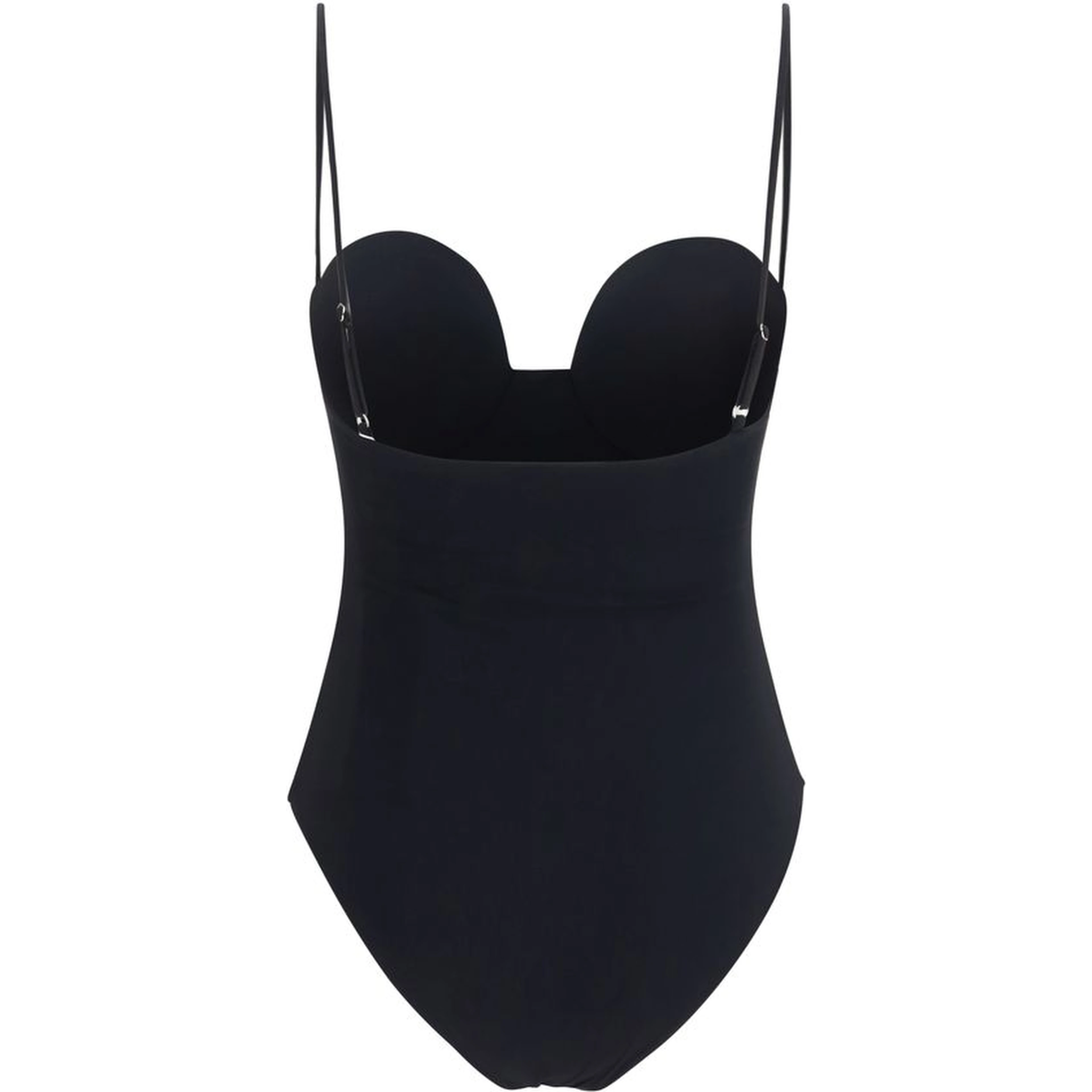 Black Polyamide One-Piece Swimsuit