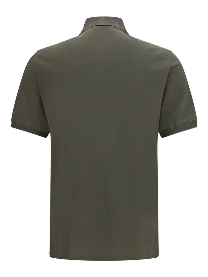 Bicolor Cotton Polo Shirt