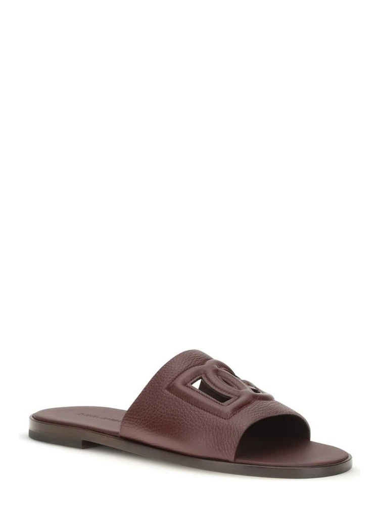 Brown Calf Leather Bos Taurus Flat Sandals alternative