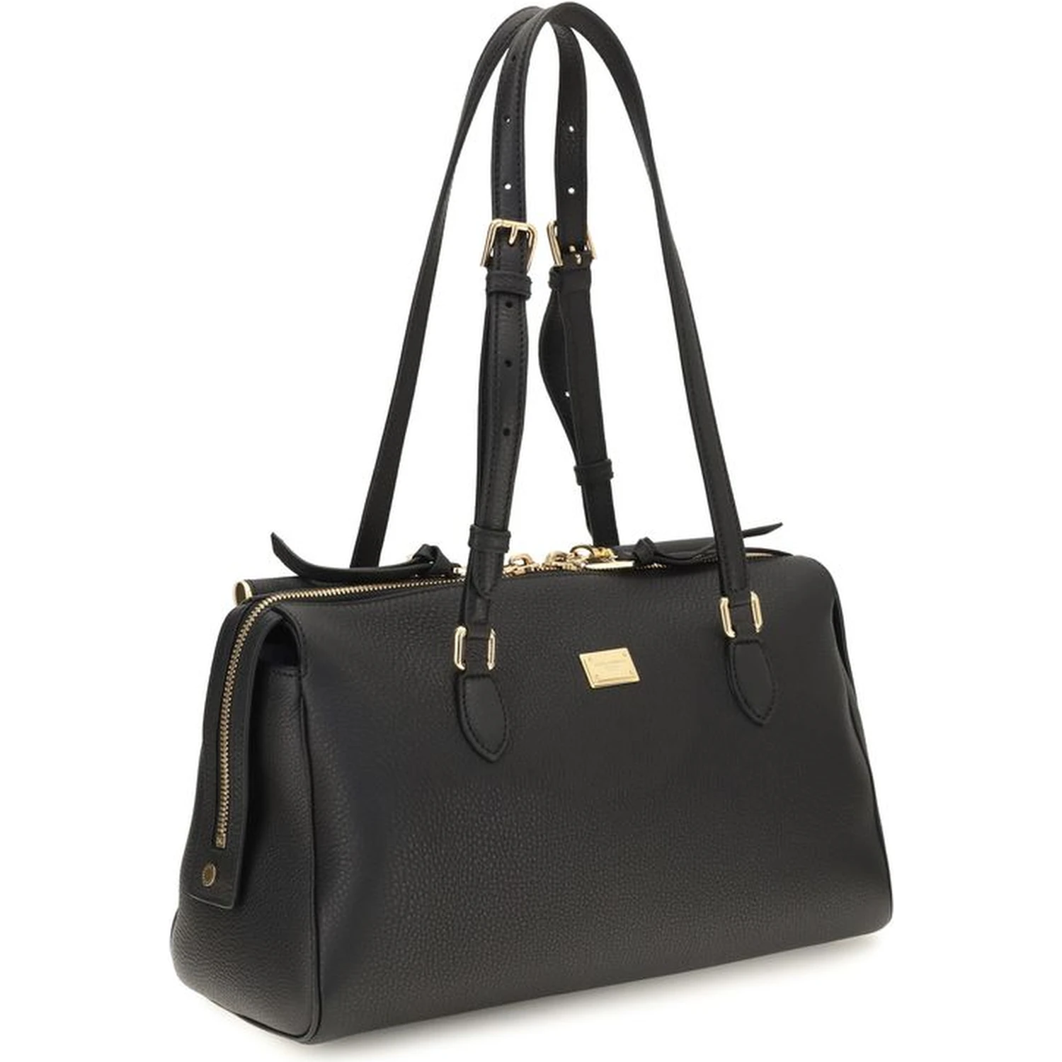 Black Calf Leather Bos Taurus Shoulder Bag