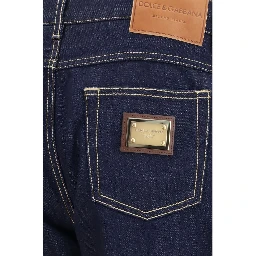 Blue Cotton Jeans Denim