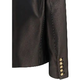Black Lamb Ovis Aries Aries Leather Jacket