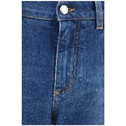 Blue Cotton Slim Fit Jeans
