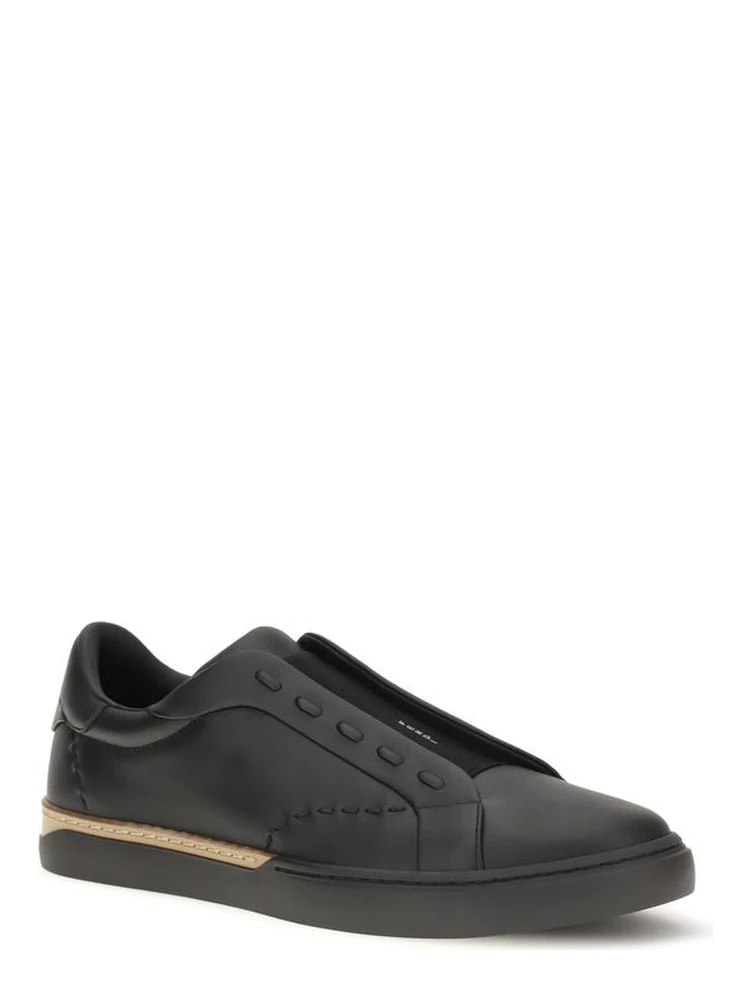 Black Calf Leather Bos Taurus Sneakers alternative