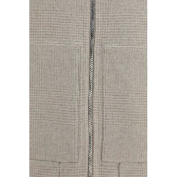Beige Cashmere Full-Length Jacket
