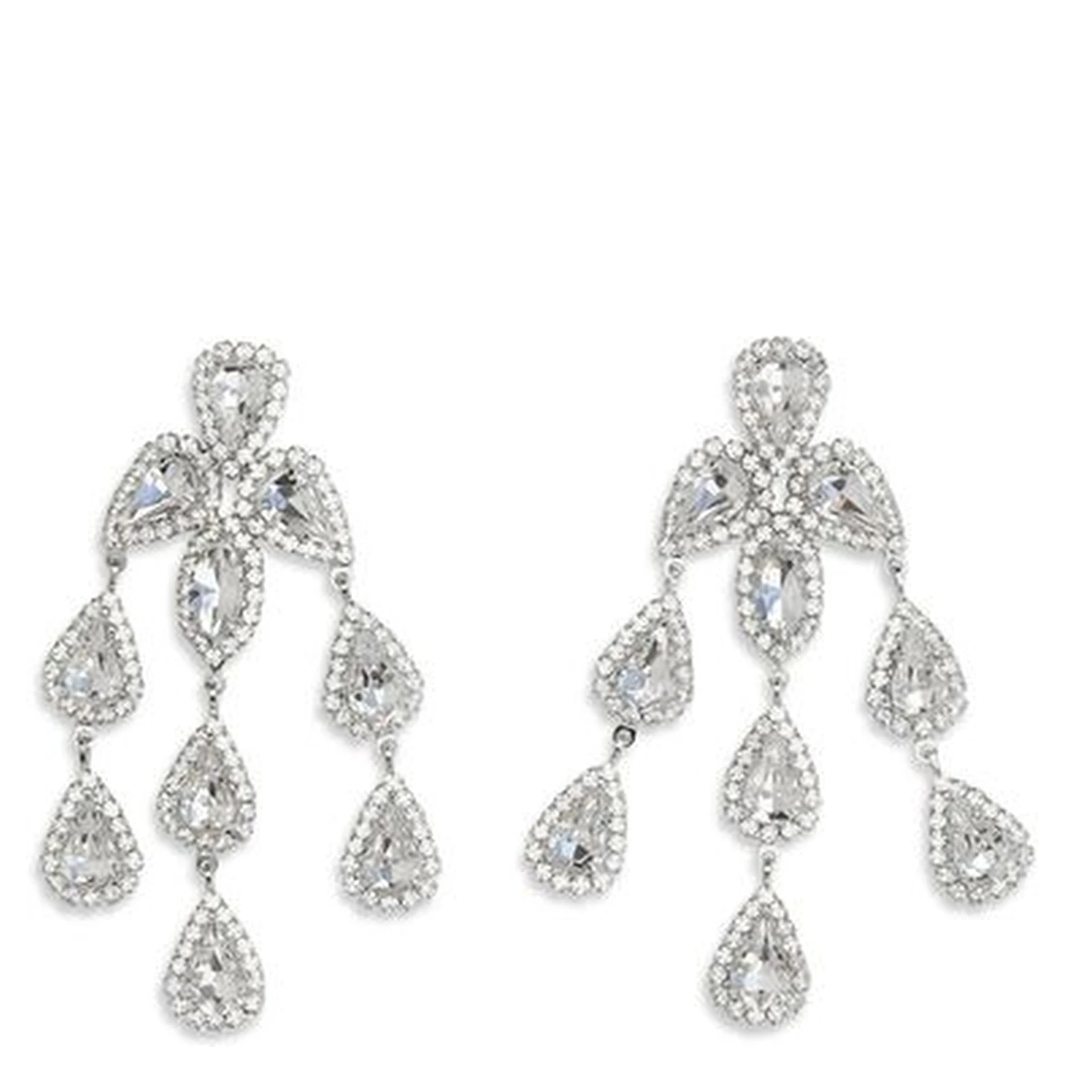 Silver Metal Earrings