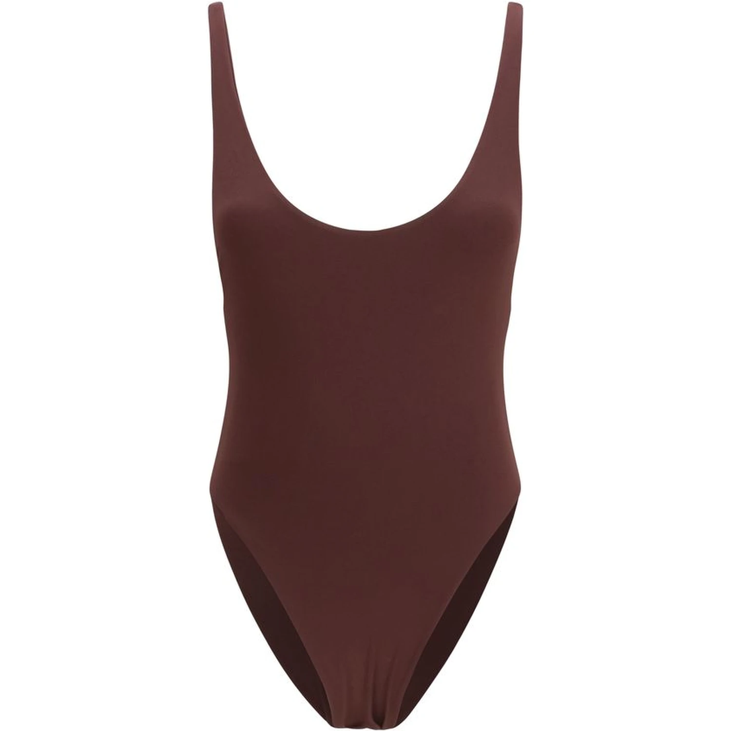 Bordeaux Polyamide One-Piece Swimsuit