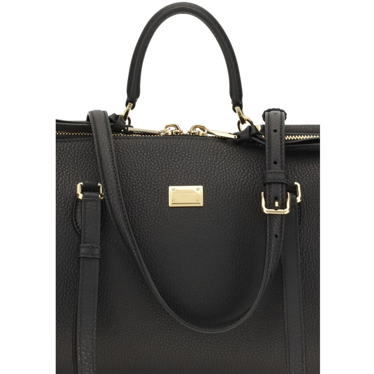 Black Calf Leather Bos Taurus Shoulder Bag