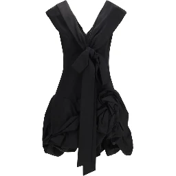 Black Cotton Cocktail Dress