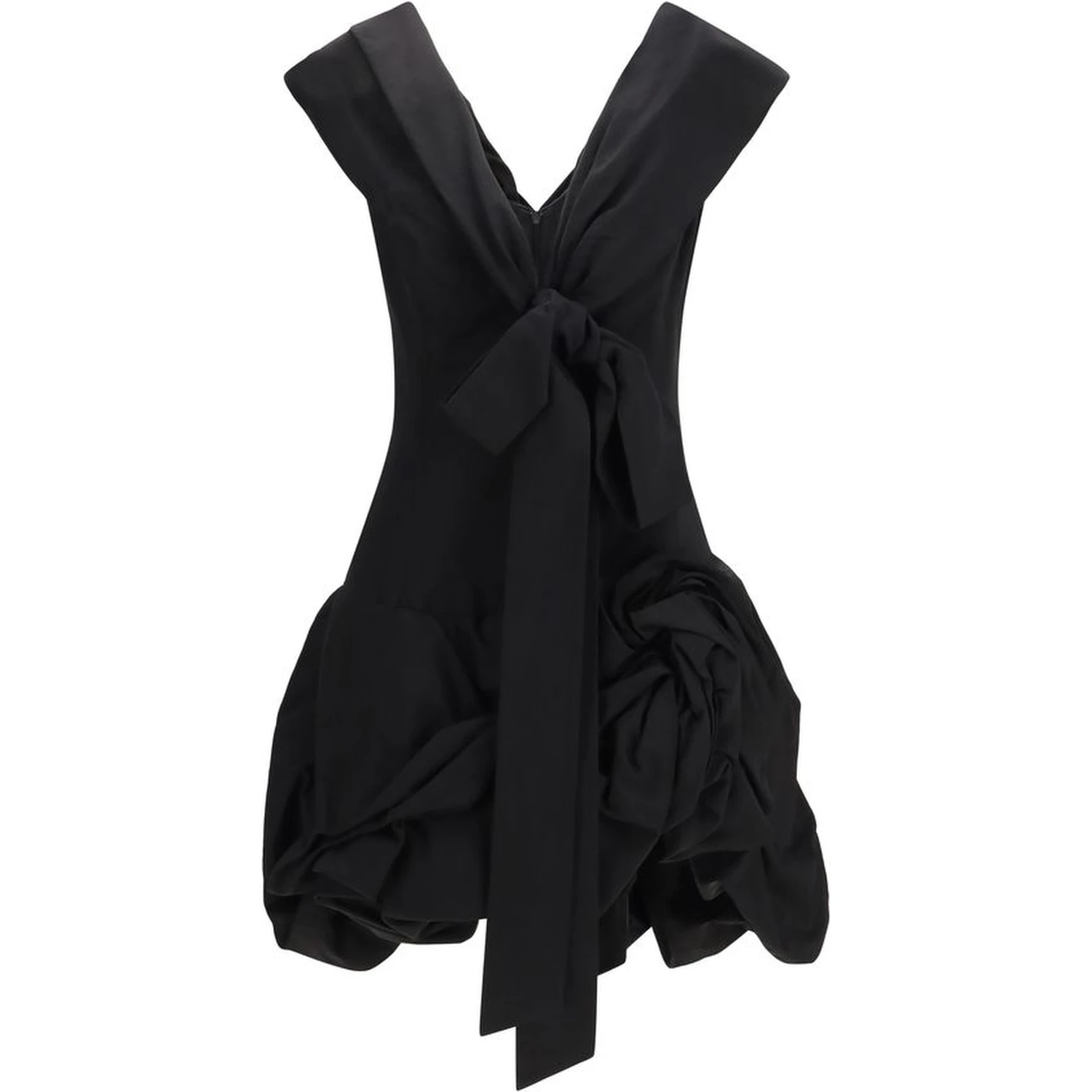 Black Cotton Cocktail Dress