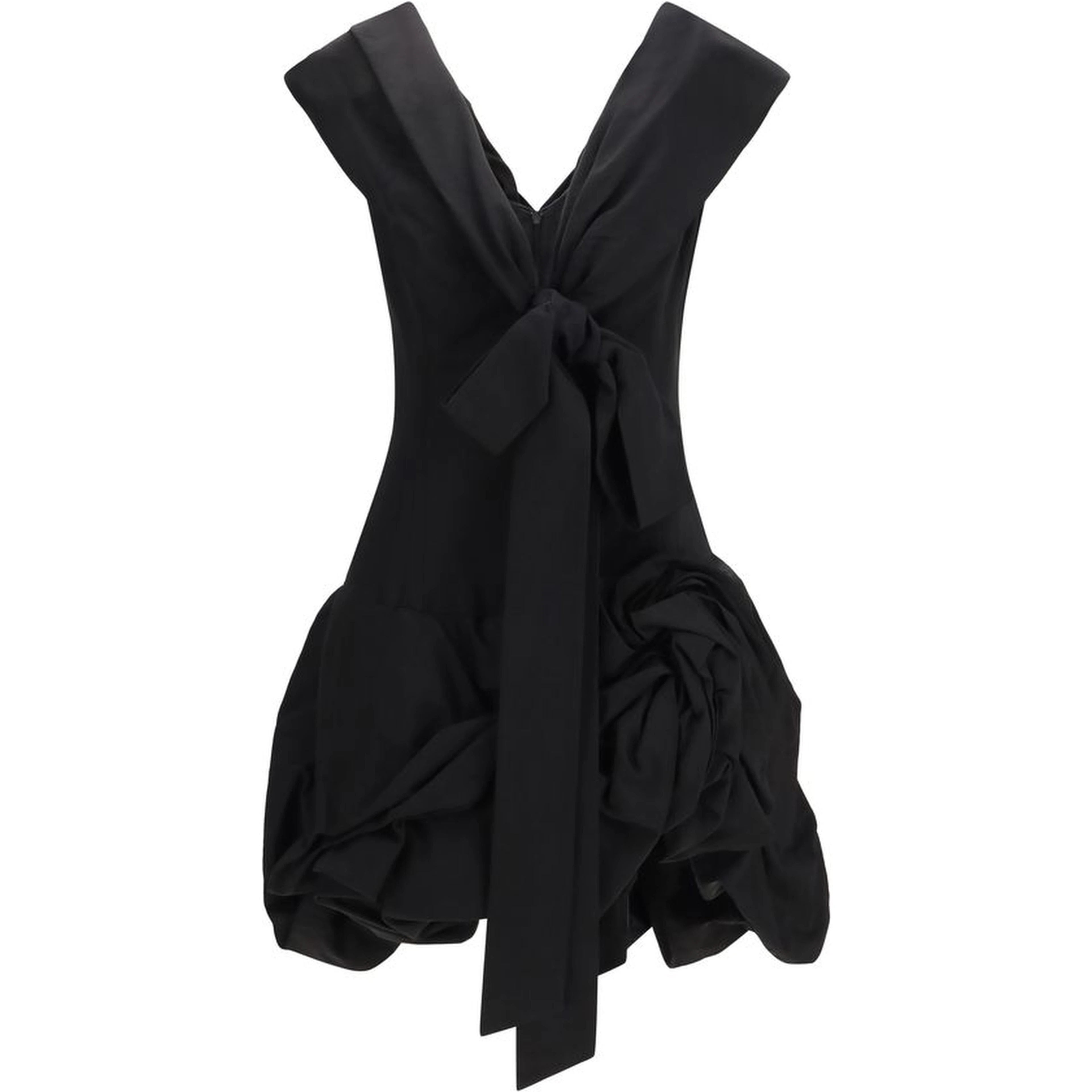 Black Cotton Cocktail Dress