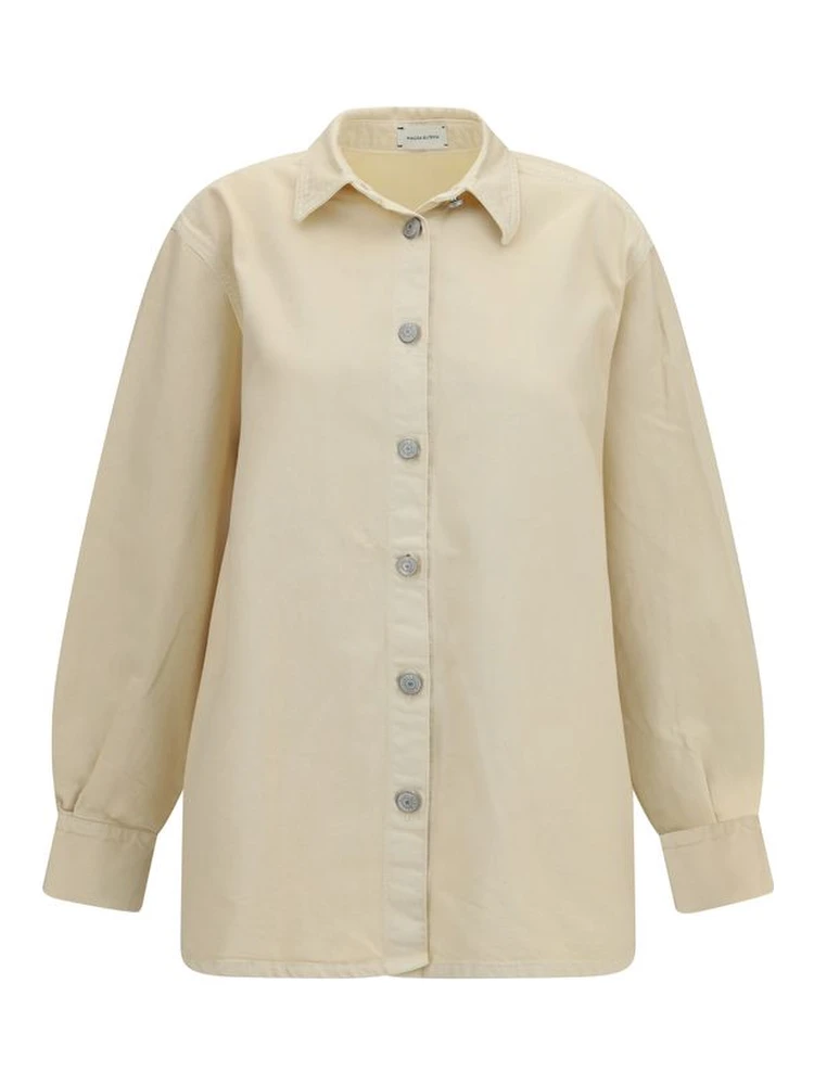 Beige Denim Shirt