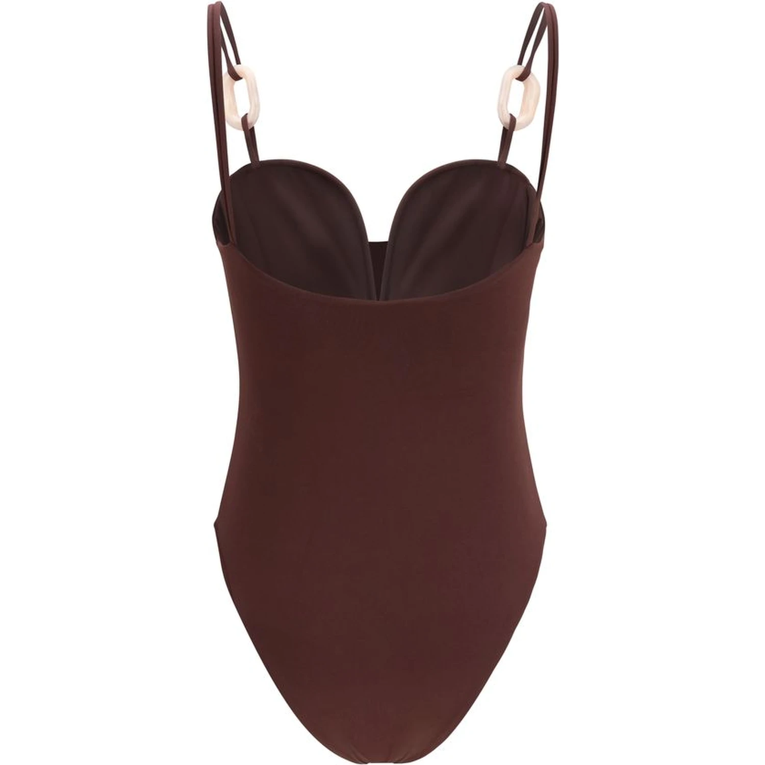 Bordeaux Nylon One-Piece Swimsuit