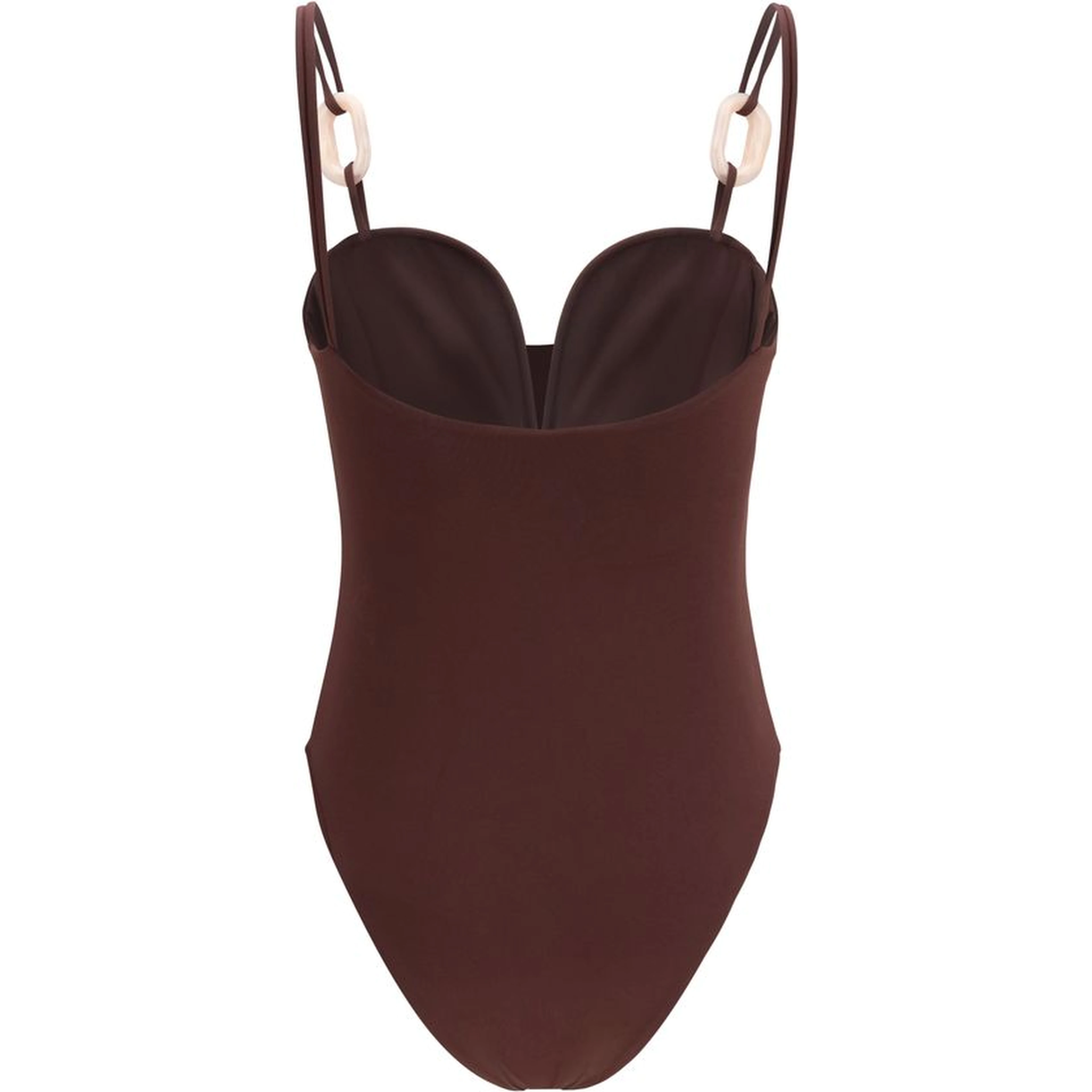 Bordeaux Nylon One-Piece Swimsuit