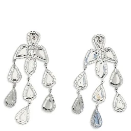 Silver Metal Earrings