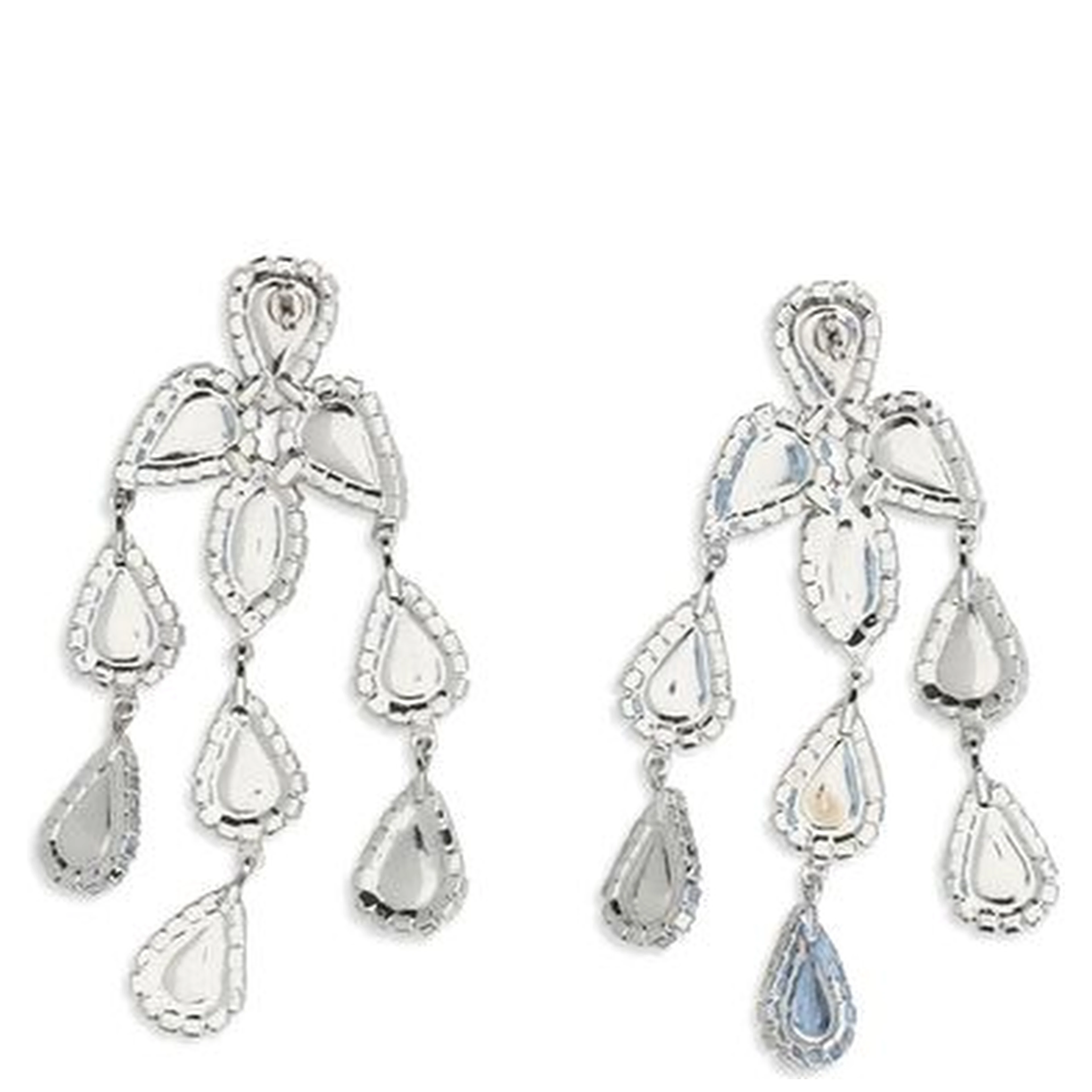 Silver Metal Earrings