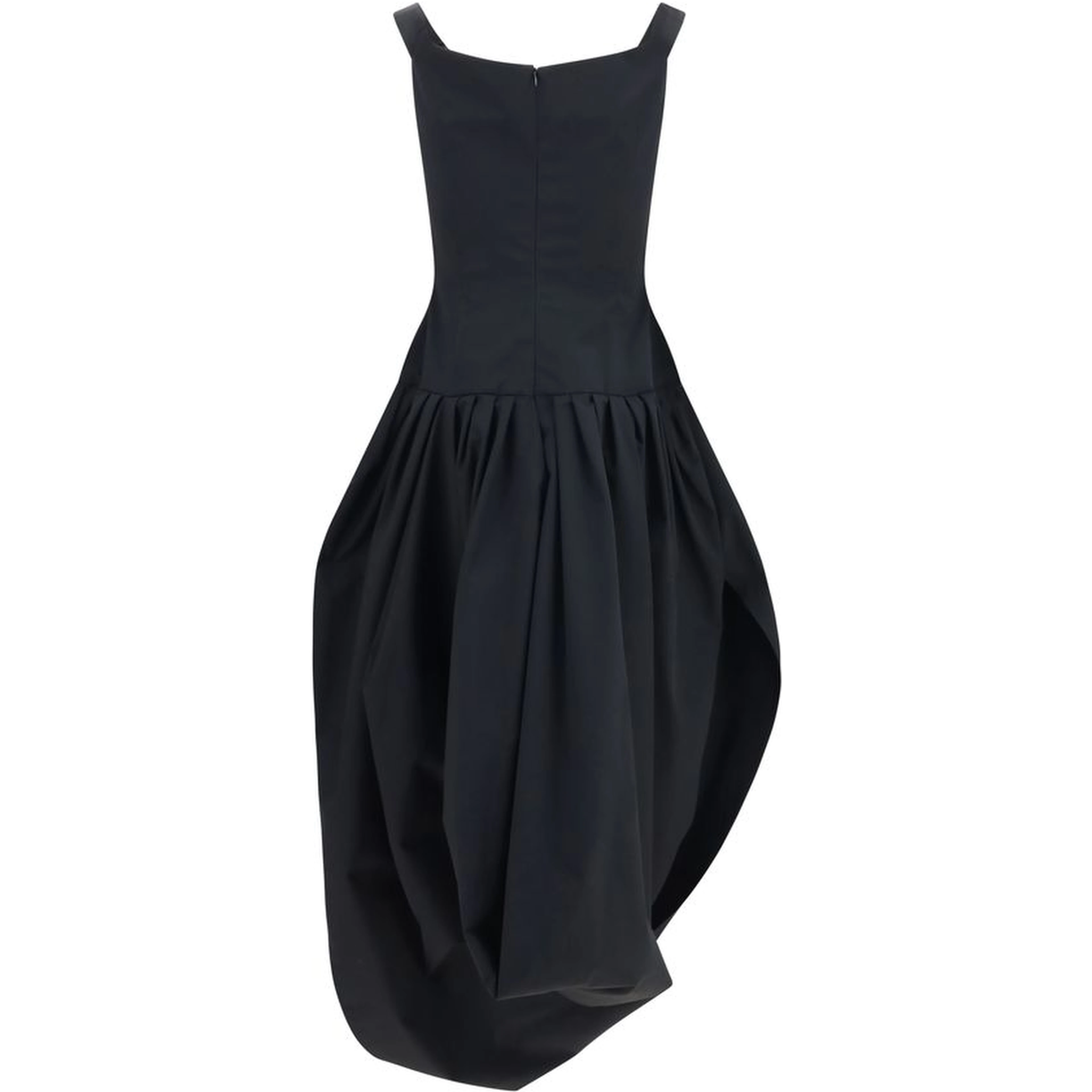 Black Polyester Casual Dress