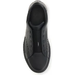 Black Calf Leather Bos Taurus Sneakers