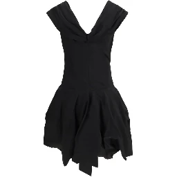 Black Cotton Cocktail Dress
