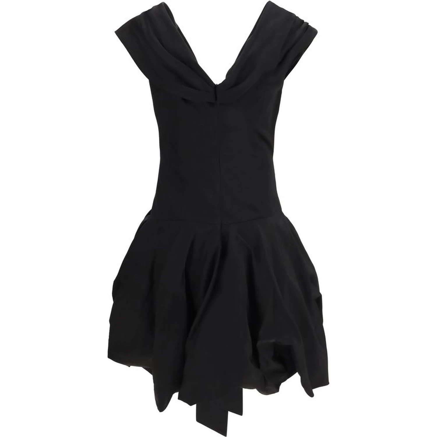 Black Cotton Cocktail Dress