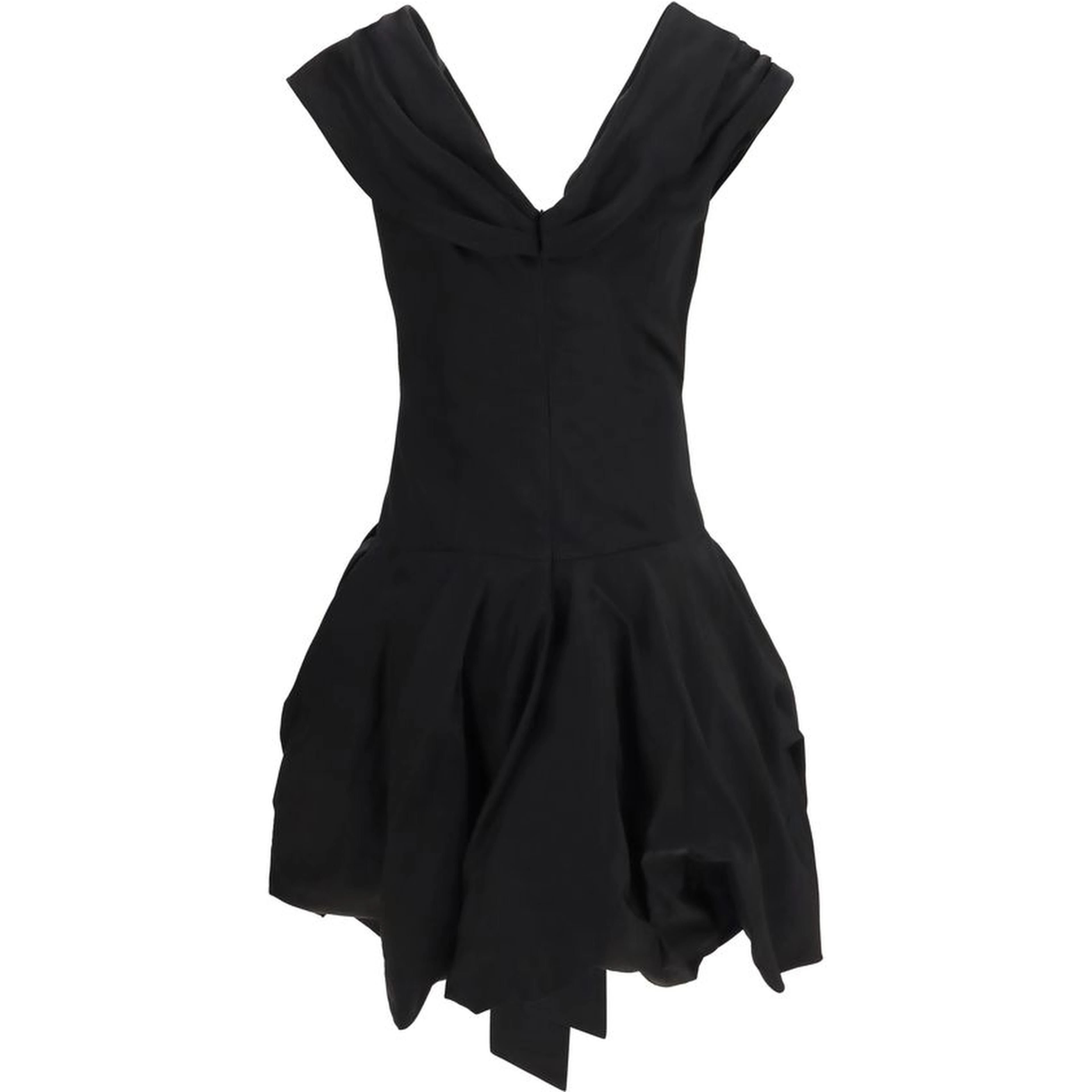 Black Cotton Cocktail Dress
