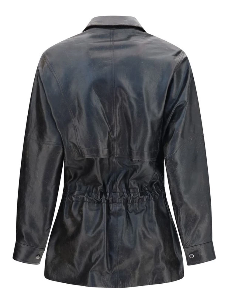 Black Lambskin Leather Jacket alternative